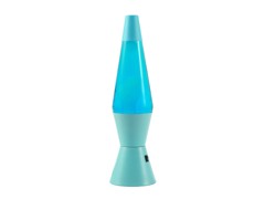 iTotal - Spaceship LED Lava Lamp - Light blue base, blue liquid and white wax (XL3332)
