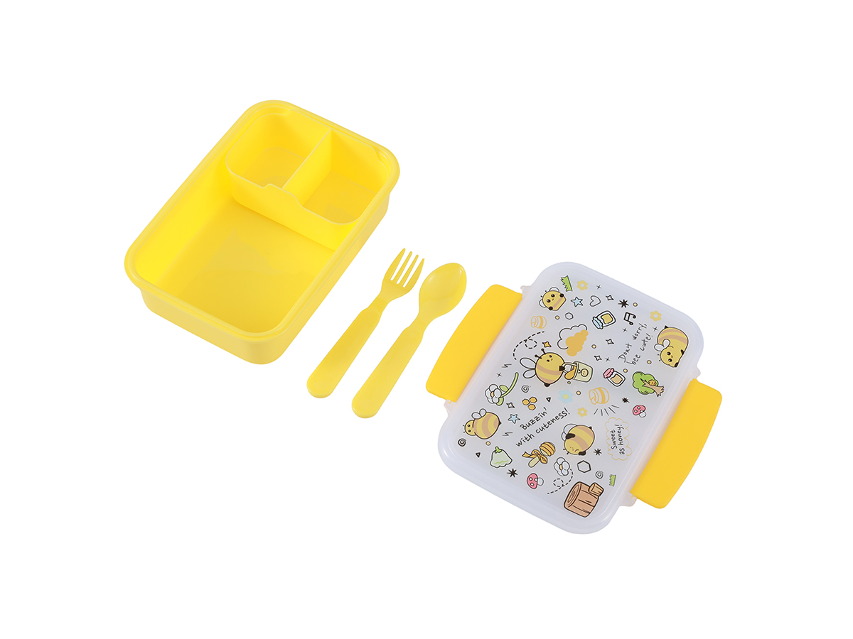 iTotal - Lunch Box Kids BEE with cutlery (ID2032)