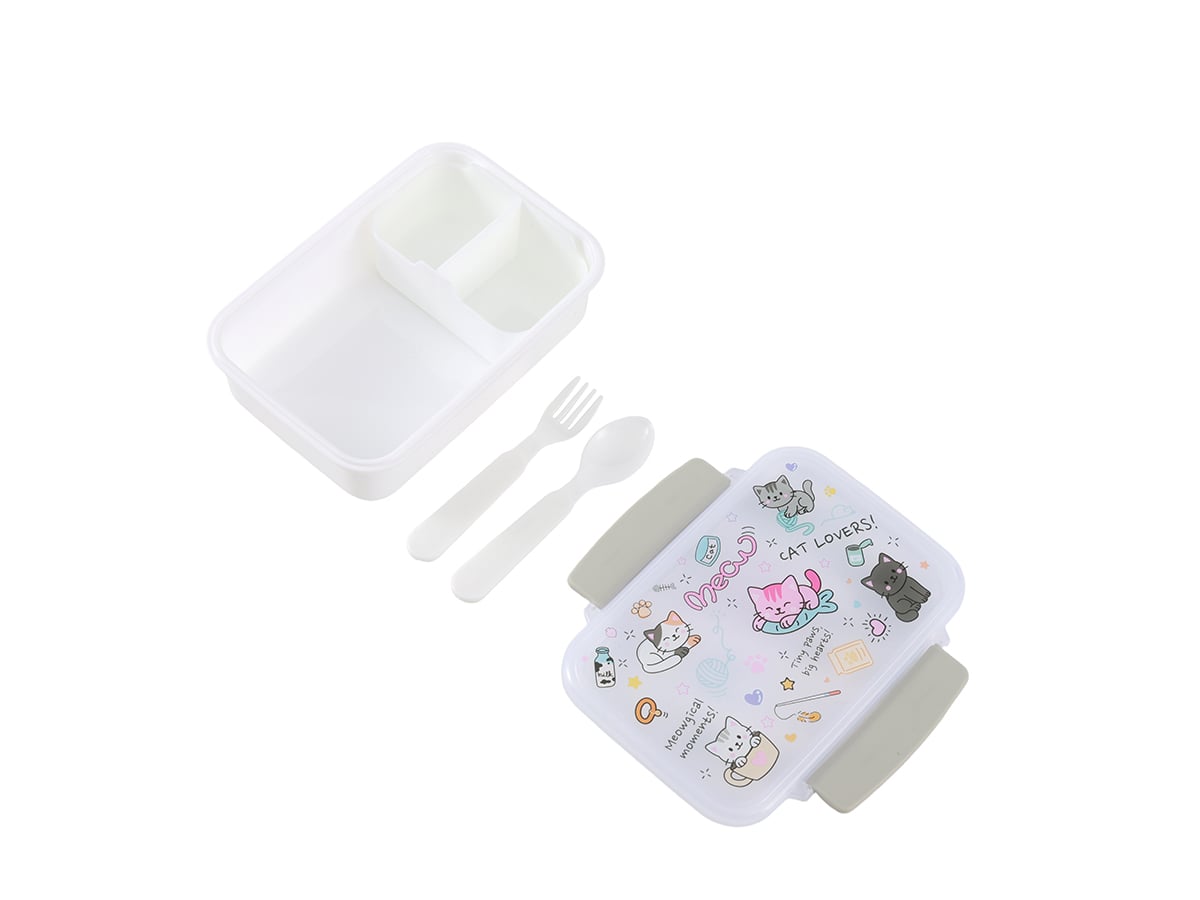iTotal - Lunch Box with Cutlery - CAT (ID2028)