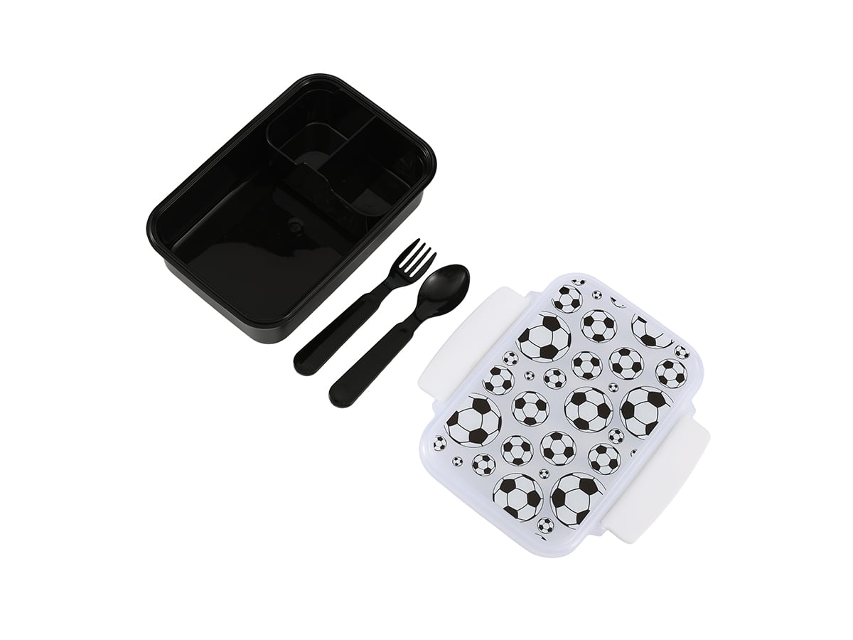 iTotal - Lunch Box with Cutlery - Football (ID2023)