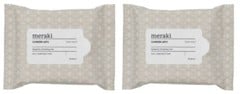 Meraki - 2 pcs. - Cleansing wipes, Aloe vera - Brown/White - 15 cm x 9 cm x 3 cm