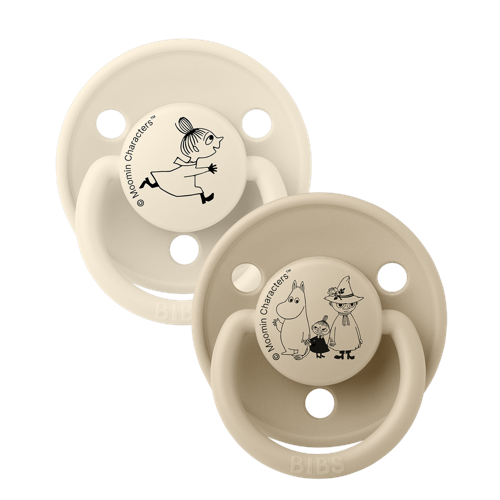 BIBS - BIBS x Moomins Pacifier De Lux Little My 2 PACK - Silicone Ivory/Vanilla - Onesize