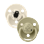 BIBS - Moomins Pacifier De Lux Stinky 2 PACK - Silicone Ivory/Khaki - Onesize