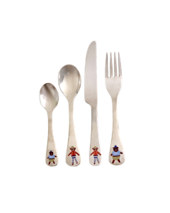 Rice - Stainless Steel Kids Cutlery Set - Monkey and Bear Print