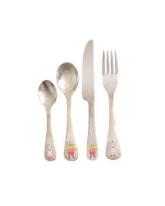 Rice - Stainless Steel Kids Cutlery Set - Unicorn and Dog Print