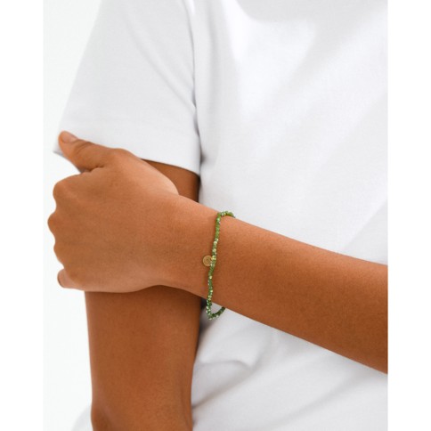 PILGRIM - INDIE Bracelet - Green - 17 cm