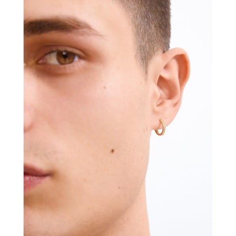 PILGRIM - EBNA Small Crystal Hoops - Gold-Plated - 13 mm