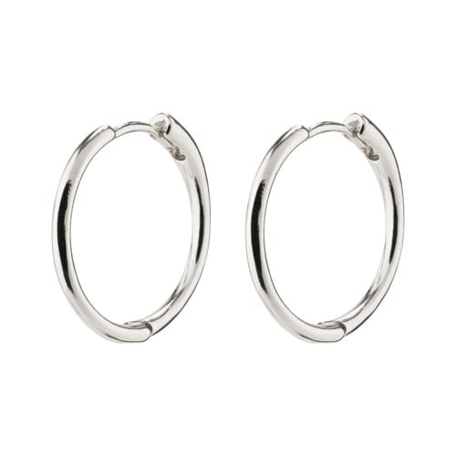 PILGRIM - EANNA Medium Hoops - Silver Plated - 18 mm