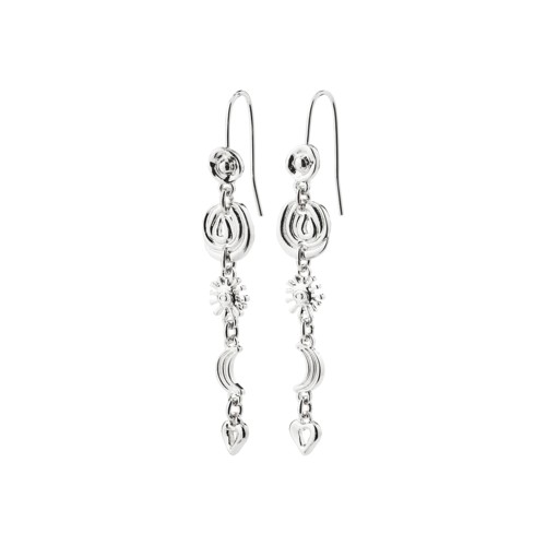 PILGRIM - MISHA Earrings - Silver-Plated - 60 mm