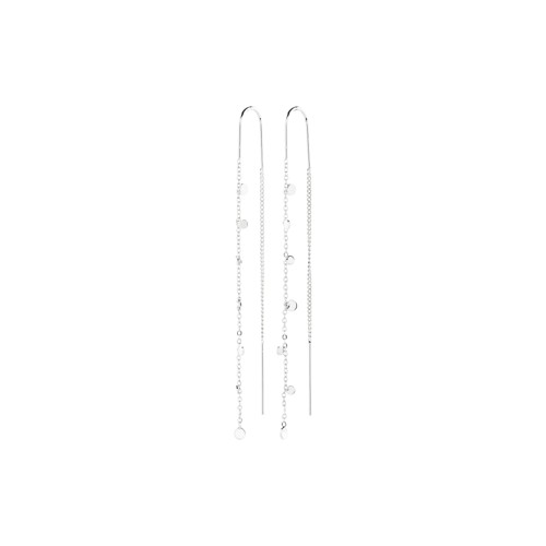 PILGRIM - BAYLEN Chain Earrings - Silver-Plated - 65 mm