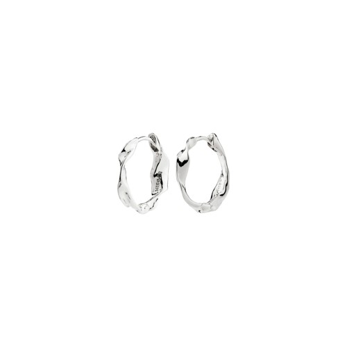 PILGRIM - HERE Hoop Earrings - Silver-Plated - 18 mm