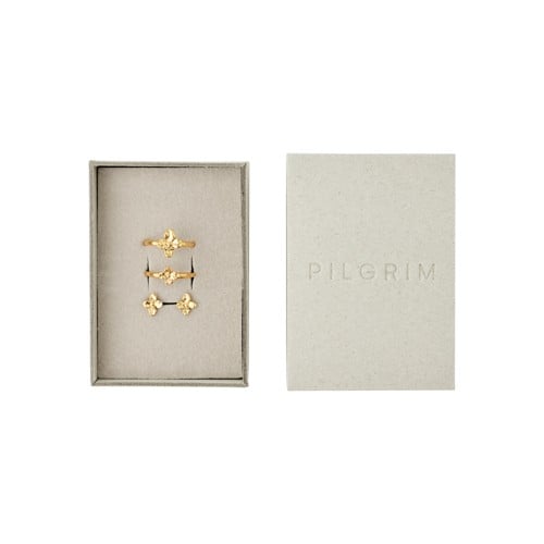 PILGRIM - SANINE Gift Set - Gold-Plated - Adjustable Rings