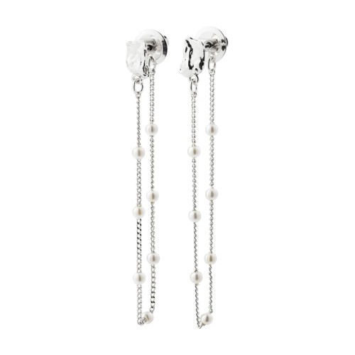 PILGRIM - AERUN Earrings - Silver Plated - 55 mm