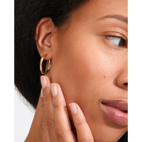 PILGRIM - INNER Hoop Earrings - Gold-Plated - 25 mm