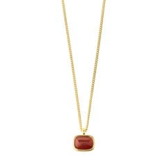 PILGRIM - NOW Necklace - Gold-Plated/Red - 90 cm