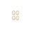 PILGRIM - ROOT Earrings 2-in-1 Set - Gold-Plated - 12 mm