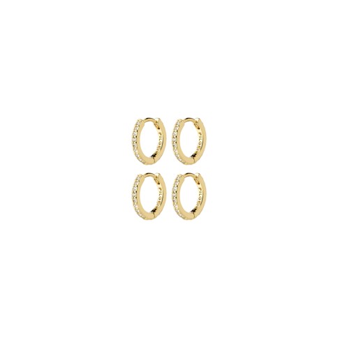 PILGRIM - ROOT Earrings 2-in-1 Set - Gold-Plated - 12 mm