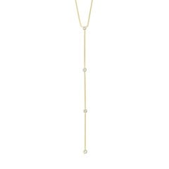PILGRIM - ROOT Y-necklace - Gold Plated - 42 cm + 9 cm extension