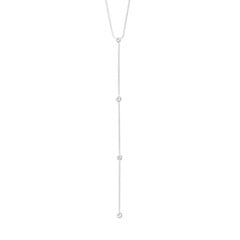 PILGRIM - ROOT Y-necklace - Silver - 42 cm + 9 cm extender