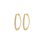 PILGRIM - ROOT Hoop Earrings - Gold-Plated - 31 mm
