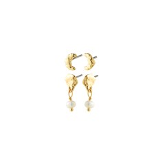 PILGRIM - ORYTH Earrings 2-in-1 Set - Gold-Plated - 7 mm / 15 mm