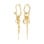 PILGRIM - MARAN Earrings - Gold Plated - 51 mm