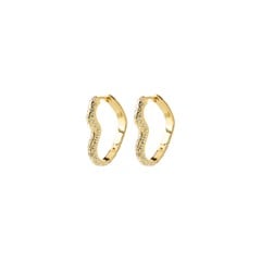 PILGRIM - SORA Heart Earrings - Gold-Plated - 17 mm