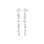 PILGRIM - TRACE Earrings - Silver Plated - 54 mm