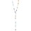 PILGRIM - TRACE Necklace - Silver-Plated/Multi - 60 cm
