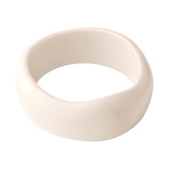 PILGRIM - AASE Maxi Bangle - Ivory - 65 x 65 mm