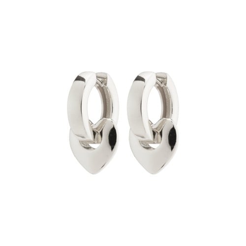 PILGRIM - IOKASTE Chunky Hoops - Silver-Plated - 25 mm