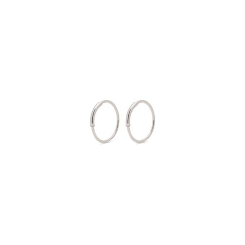 PILGRIM - Raquel Hoop Earrings - Silver Plated - X-Small