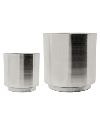 House Doctor - Plant Pot HDBailey - Silver Finish - Two Sizes - E