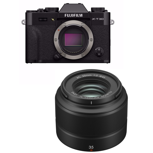 Fujifilm - X-T30 III & XC 35mm F2.0 - 26MP Kamerapaket med 6.2K Video - Bundle