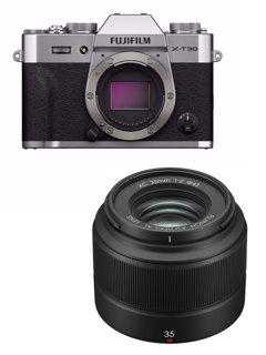 Fujifilm - X-T30 III & XC 35mm F2.0 - 26MP Kamerapakke med 6.2K Video - Bundle
