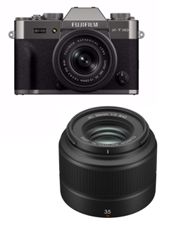 Fujifilm - X-T30 III & XC 35mm F2.0 - 26MP Kamerapakke med 6.2K Video - Bundle
