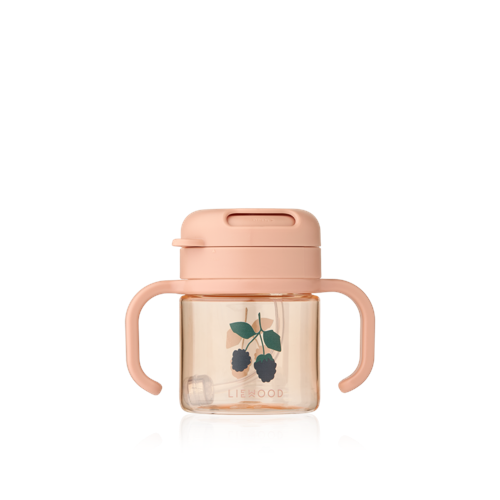 Liewood - Kai Tritan Straw Cup - Berry / Pale Tuscany - 280ml