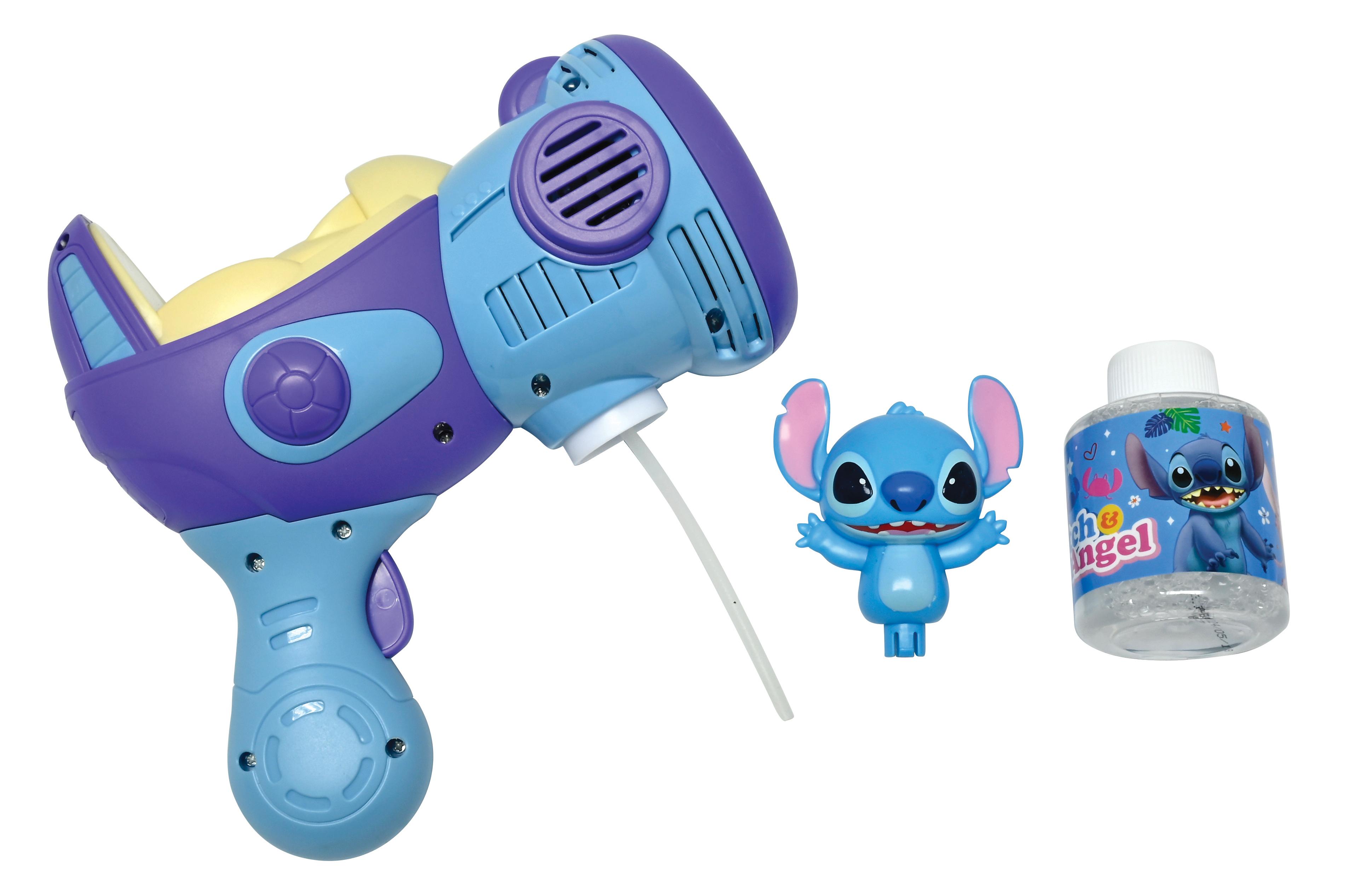 Lexibook - Stitch 3D Bellenpistool met figurine, licht- en geluidseffecten