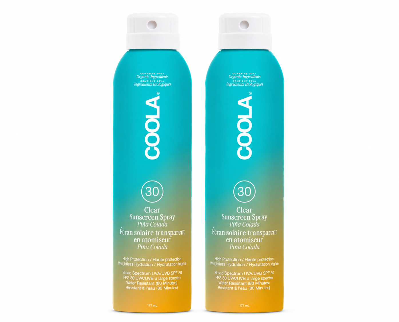 Coola - Classic Body Spray Piña Colada SPF30 - 2x177 ml