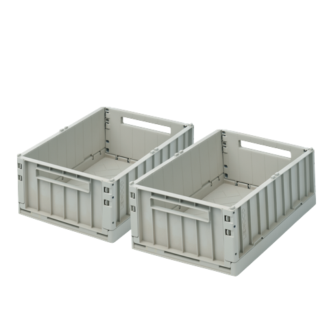 Liewood - Weston Storage Box 2-pack - Dove blue - One size