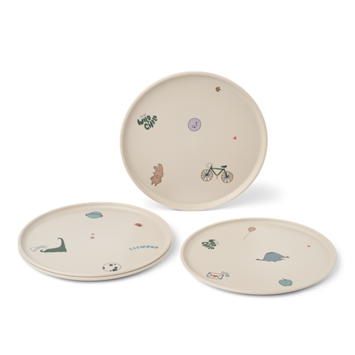 Liewood - Remco Plate 4-Pack - Tamtam / Sandy - One size
