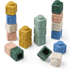 Liewood - Veda Multifunctional Building Blocks 18-pack, Beach Blue Multi mix (LW21079-2963)