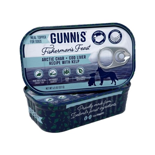 Gunnis - 12 x Toppers Arctic Char & Cod Liver with Seaweed - 127 g