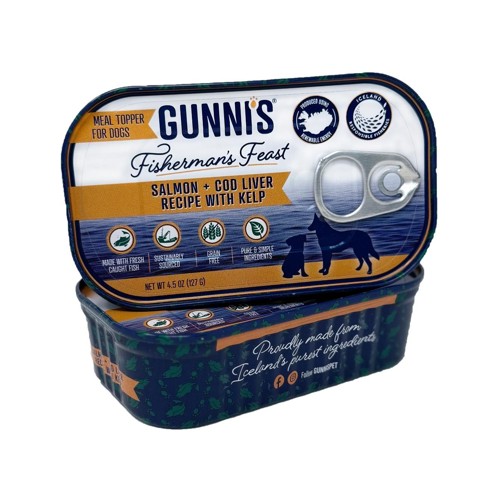 Gunnis - 12 x Toppers Salmon & Cod Liver with Seaweed - 127 g