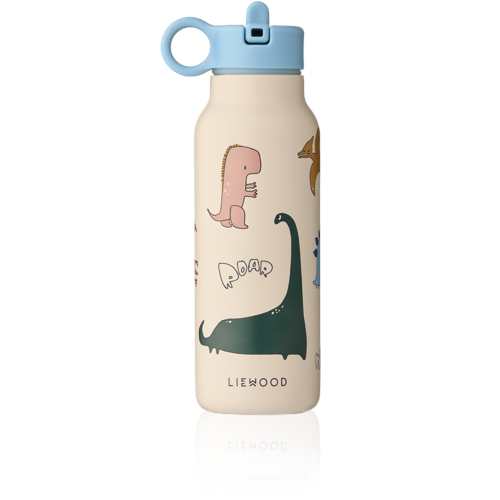 Liewood - Falk Water Bottle - Dino roar / Sandy - 350 ml