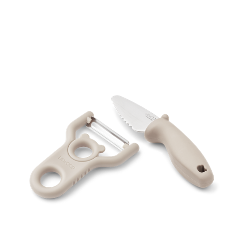 Liewood - Pertense Peeler & Knife Set - Sandy - One size