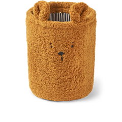 Liewood - Morley Bear Pile Basket - Golden caramel - One size