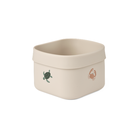 Liewood - Joachim Printed Bathroom Storage Basket - Sea creature / Sandy - One size