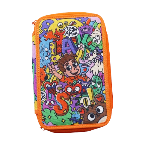 FIRSTGRADE - Pencilcase Lakserytteren (LAKS-PENAL-ORANGE-23)