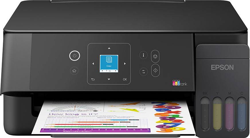 Epson - EcoTank ET-2910 A4-Multifunktionsdrucker mit Wi-Fi, AirPrint und Tintentank